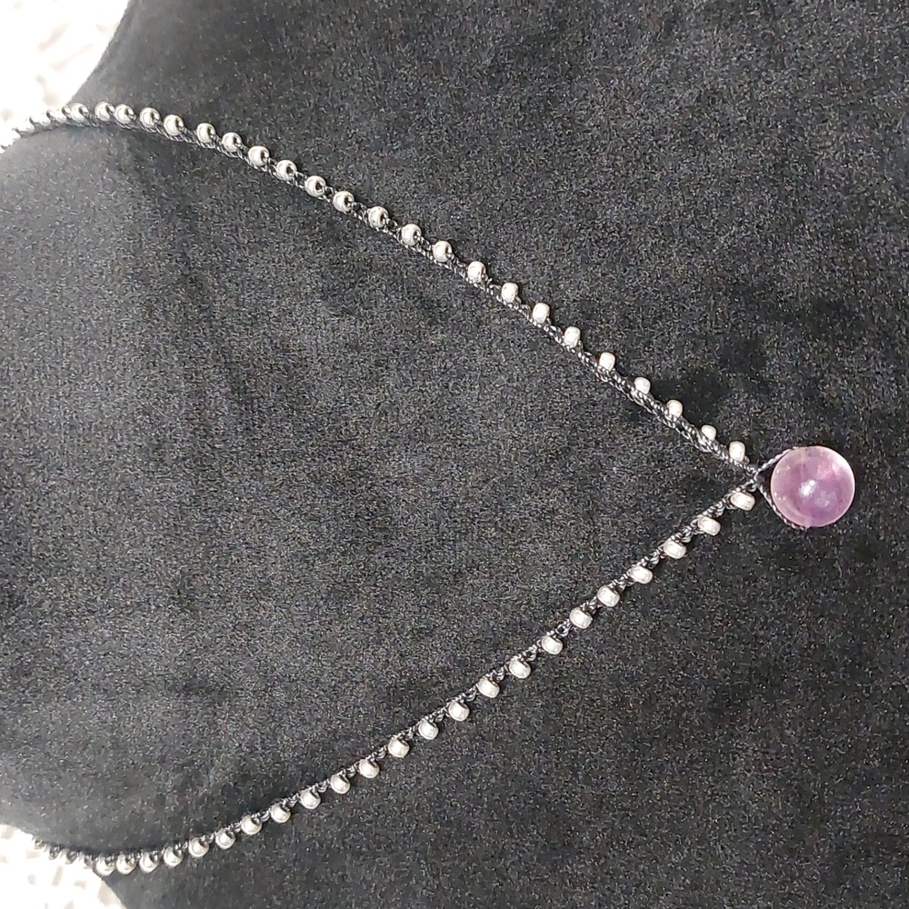 Fluorite Gemstone Necklace Artisan Made by Rust Belt Raised